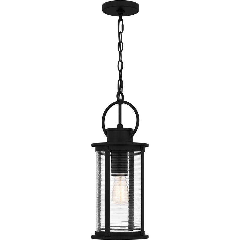 Quoizel TLM1907MBK One Light Outdoor Hanging Lantern, Matte Black