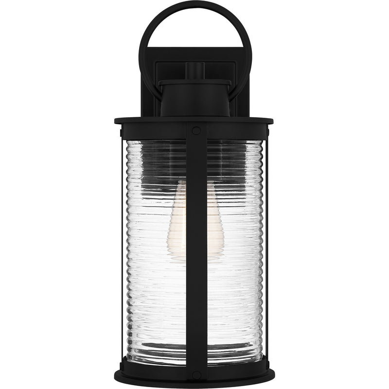 Quoizel TLM8406MBK One Light Outdoor Wall Mount, Matte Black
