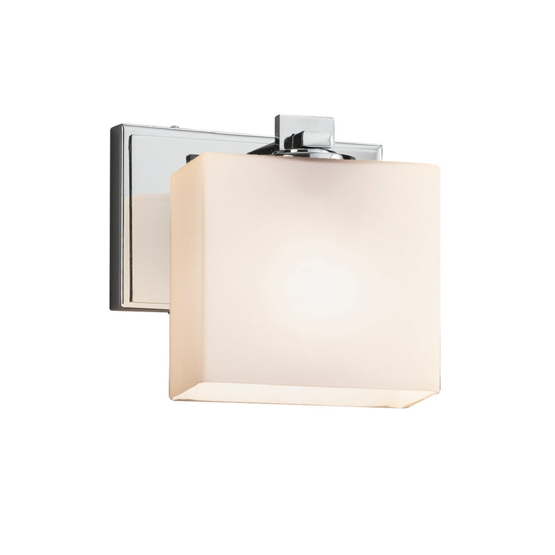Justice Designs FSN-8447-55-OPAL-CROM-LED1-700 LED Wall Sconce, Polished Chrome