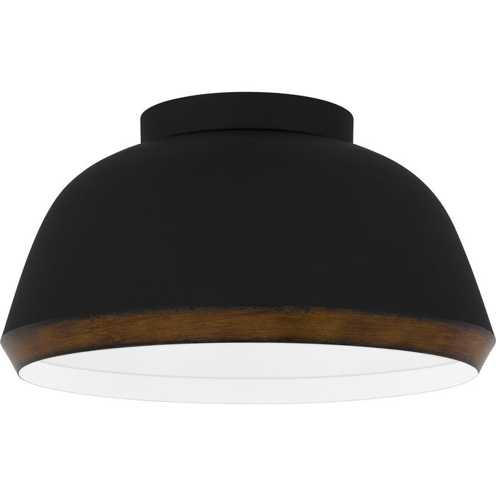 Quoizel TMR1616MBK Three Light Flush Mount, Matte Black
