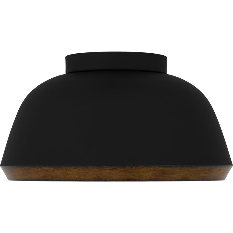 Quoizel TMR1616MBK Three Light Flush Mount, Matte Black