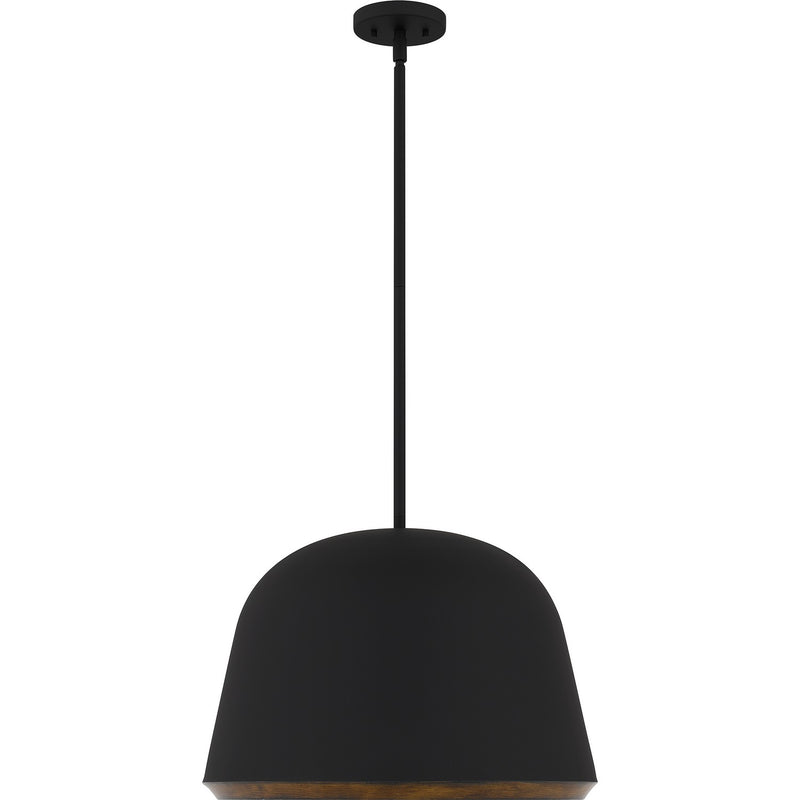 Quoizel TMR2820MBK Four Light Pendant, Matte Black