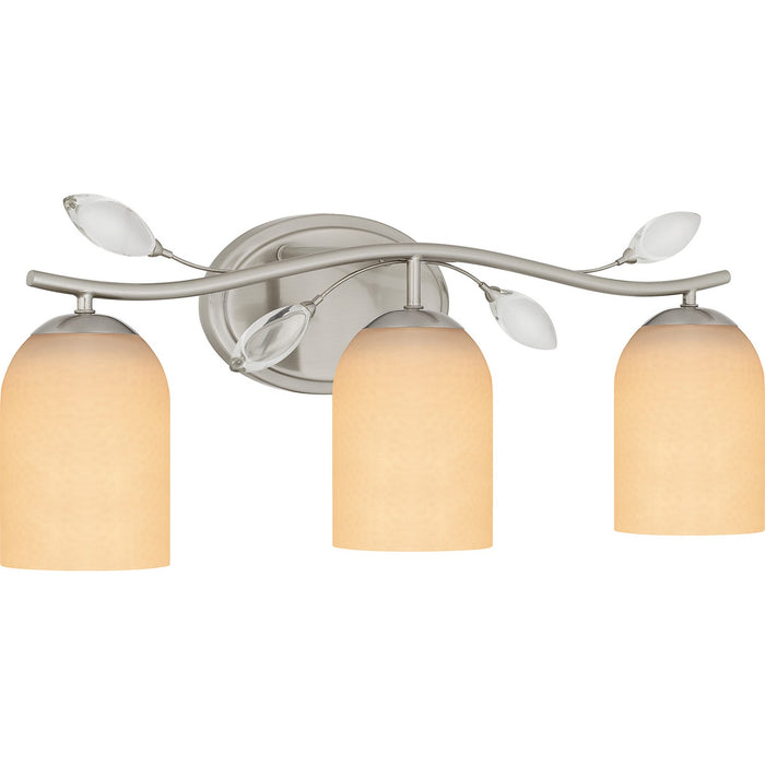 Quoizel ULY8624BN Three Light Bath, Brushed Nickel
