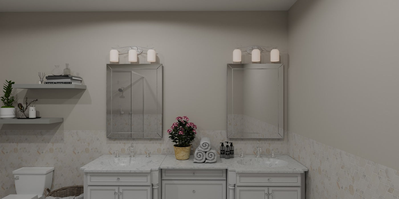 Quoizel ULY8624BN Three Light Bath, Brushed Nickel