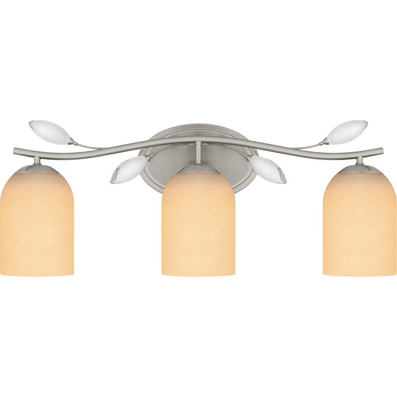 Quoizel ULY8624BN Three Light Bath, Brushed Nickel