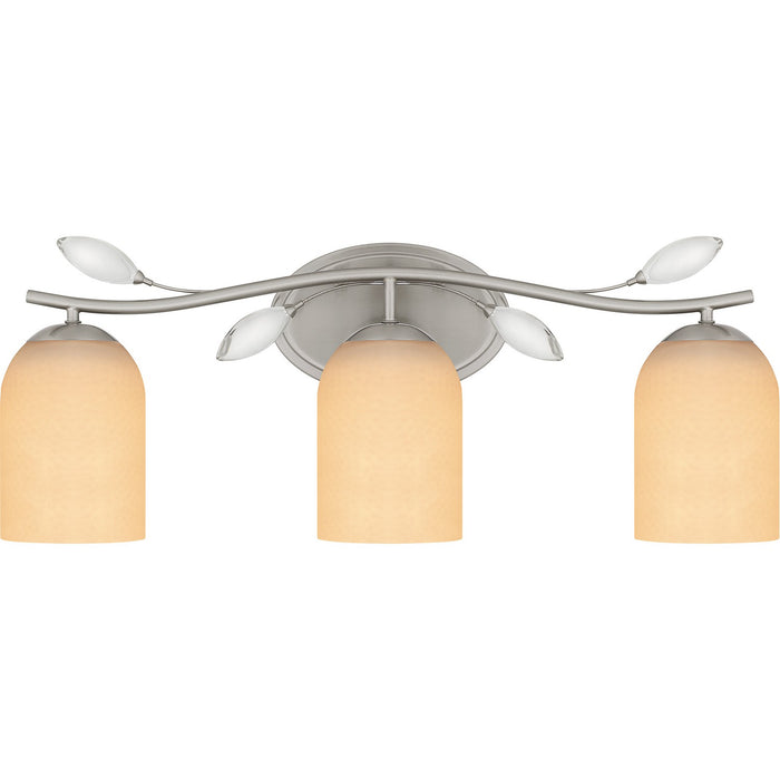 Quoizel ULY8624BN Three Light Bath, Brushed Nickel