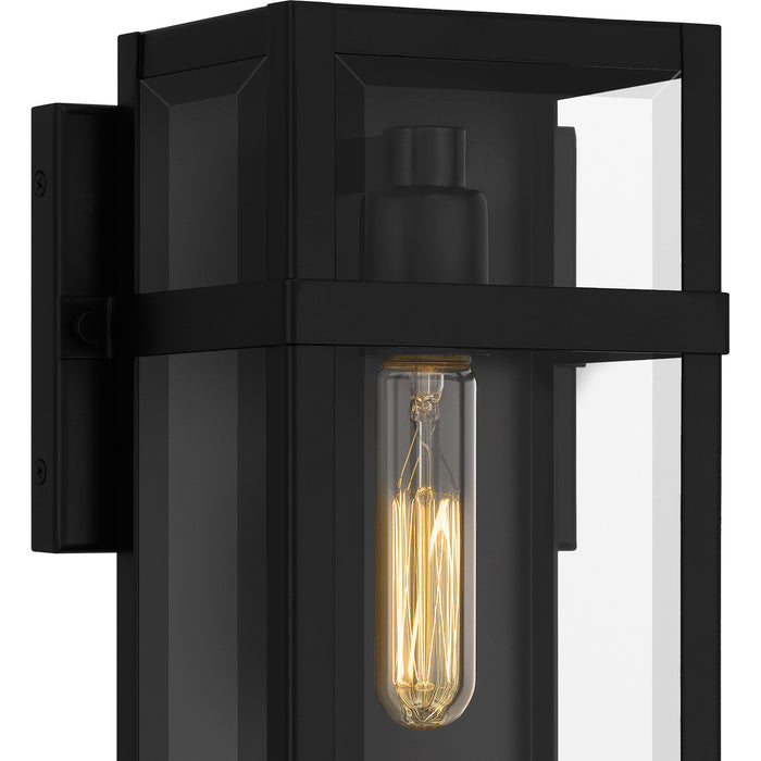 Quoizel VSA8306MBK One Light Outdoor Wall Mount, Matte Black