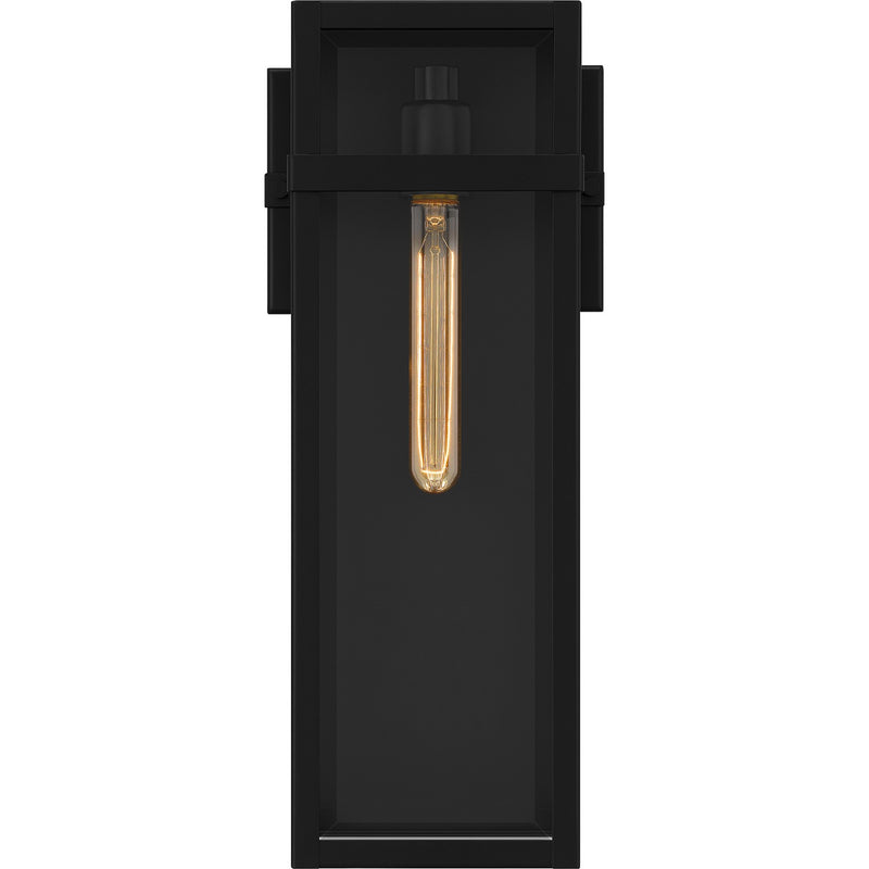 Quoizel VSA8406MBK One Light Outdoor Wall Mount, Matte Black