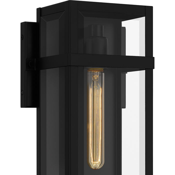 Quoizel VSA8406MBK One Light Outdoor Wall Mount, Matte Black