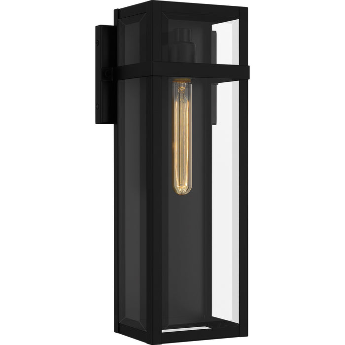 Quoizel VSA8406MBK One Light Outdoor Wall Mount, Matte Black