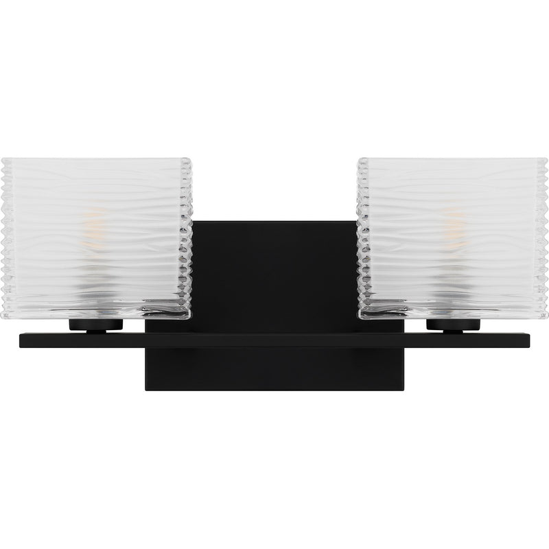 Quoizel WCP8602MBK Two Light Bath, Matte Black