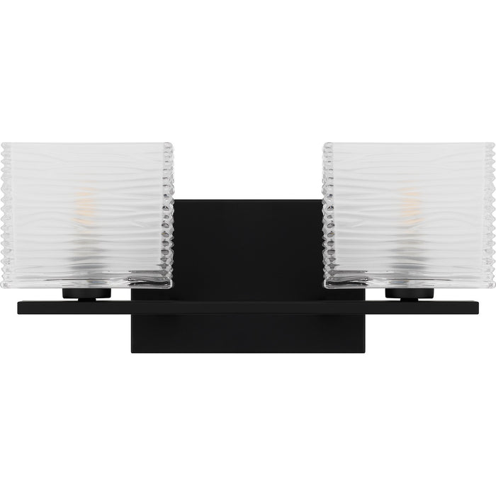 Quoizel WCP8602MBK Two Light Bath, Matte Black