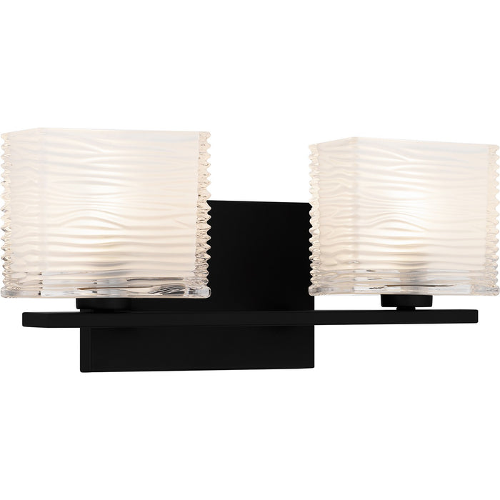 Quoizel WCP8602MBK Two Light Bath, Matte Black