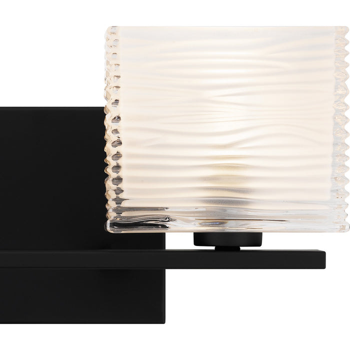 Quoizel WCP8602MBK Two Light Bath, Matte Black