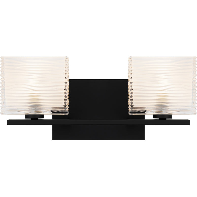 Quoizel WCP8602MBK Two Light Bath, Matte Black