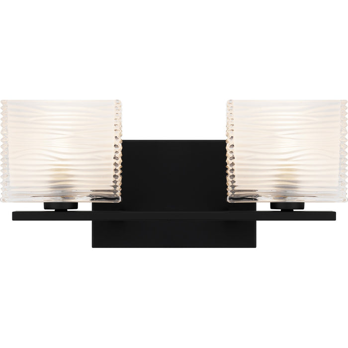 Quoizel WCP8602MBK Two Light Bath, Matte Black