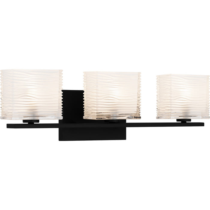 Quoizel WCP8603MBK Three Light Bath, Matte Black