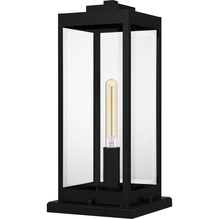 Quoizel WVR9107EK One Light Outdoor Pier Base, Earth Black