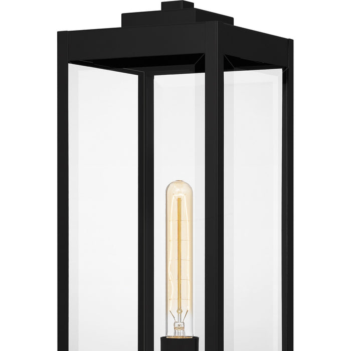 Quoizel WVR9107EK One Light Outdoor Pier Base, Earth Black