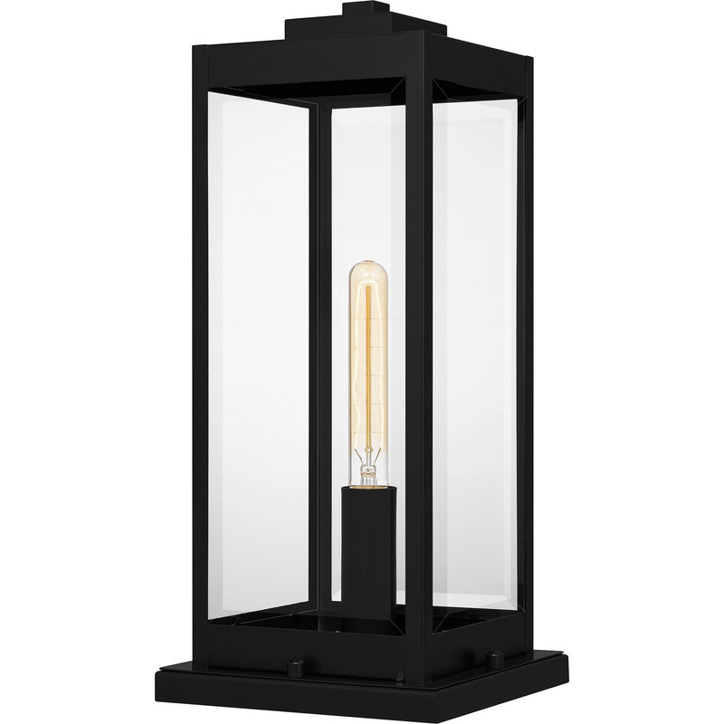 Quoizel WVR9107EK One Light Outdoor Pier Base, Earth Black