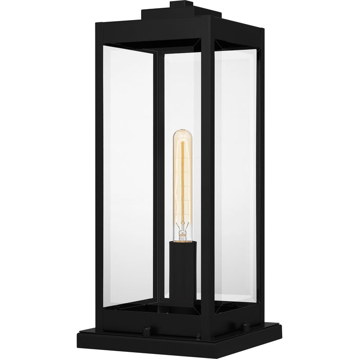 Quoizel WVR9107EK One Light Outdoor Pier Base, Earth Black