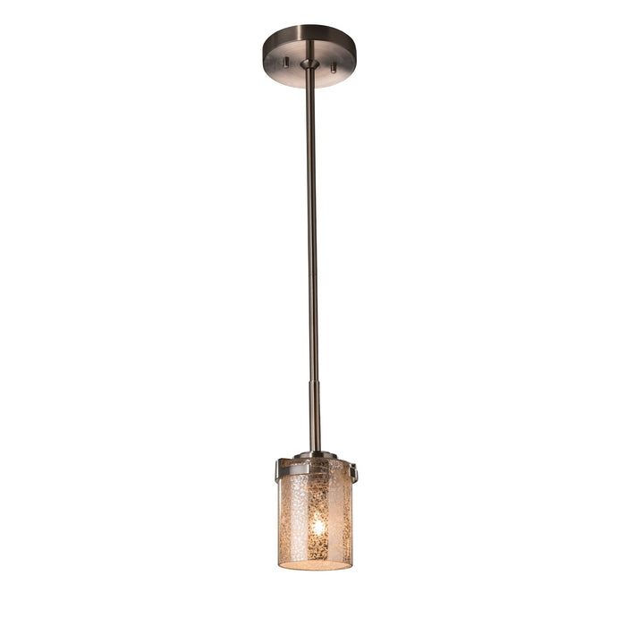 Justice Designs FSN-8455-10-MROR-NCKL-LED1-700 LED Pendant, Brushed Nickel