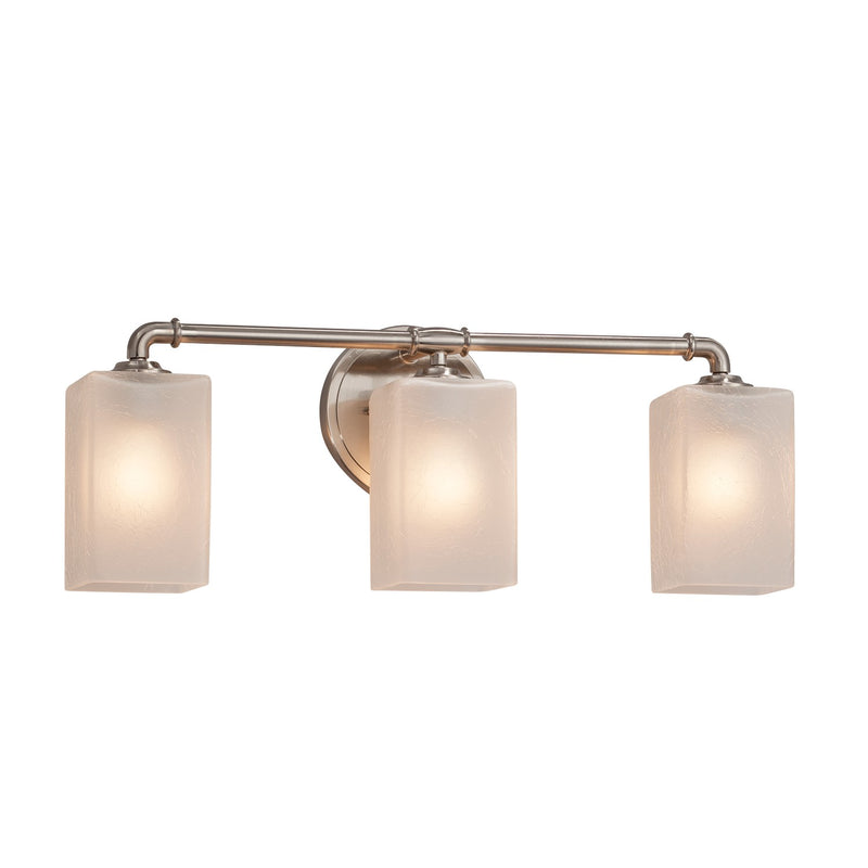 Justice Designs FSN-8463-15-FRCR-NCKL-LED3-2100 LED Bath Bar, Brushed Nickel