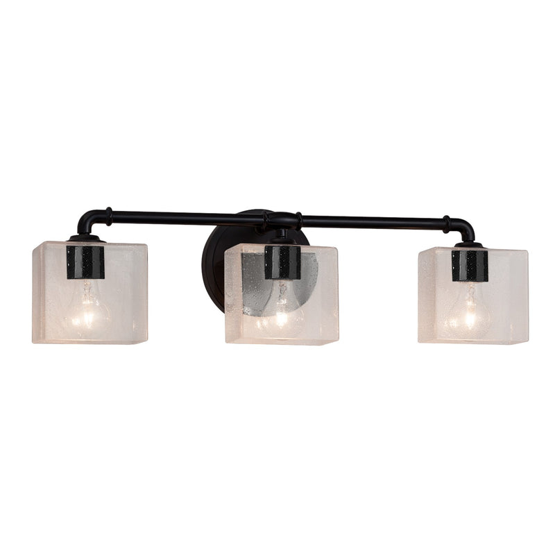 Justice Designs FSN-8463-55-SEED-MBLK-LED3-2100 LED Bath Bar, Matte Black