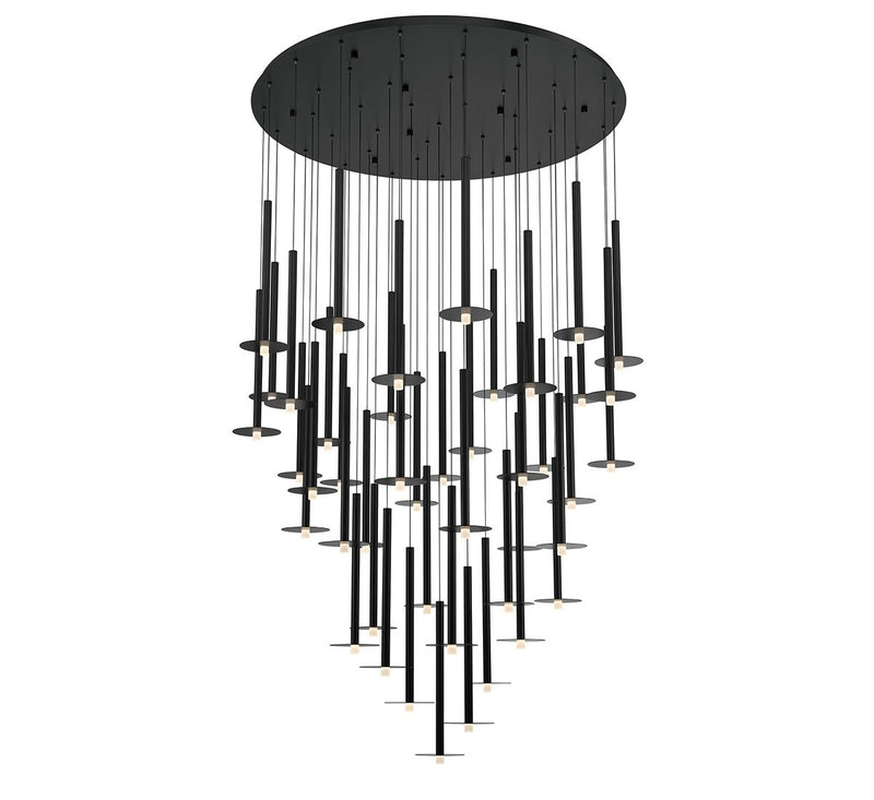 Lib & Co. 12106-02 LED Chandelier, Matte Black