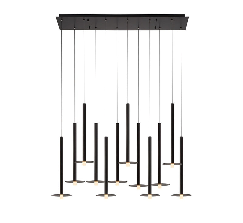 Lib & Co. 12107-02 LED Chandelier, Matte Black
