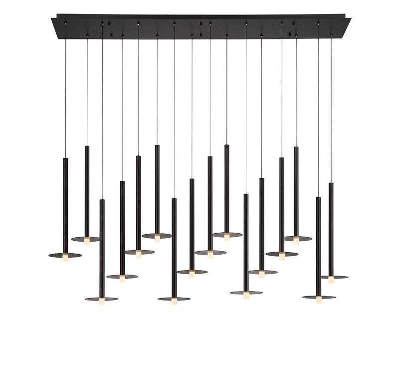 Lib & Co. 12108-02 LED Chandelier, Matte Black