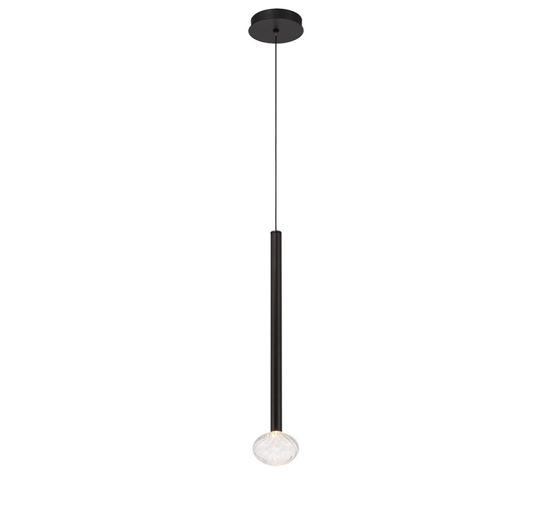 Lib & Co. 12109-02 LED Pendant, Matte Black