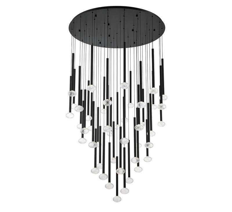 Lib & Co. 12112-02 LED Chandelier, Matte Black