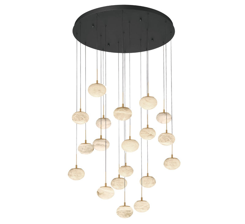 Lib & Co. 12122-02 LED Chandelier, Matte black