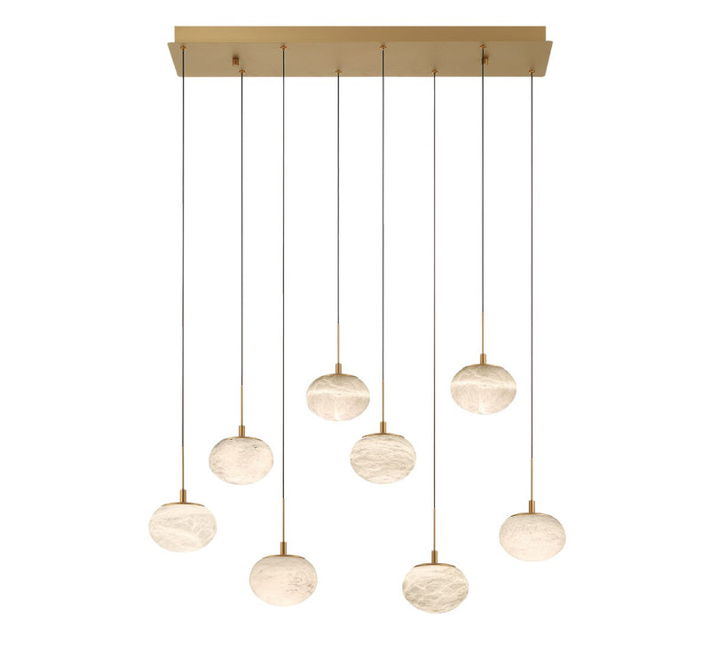 Lib & Co. 12124-030 LED Chandelier, Painted Antique Brass