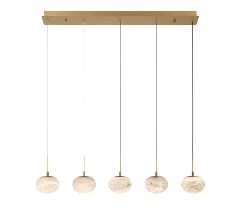 Lib & Co. 12125-030 LED Chandelier, Painted Antique Brass