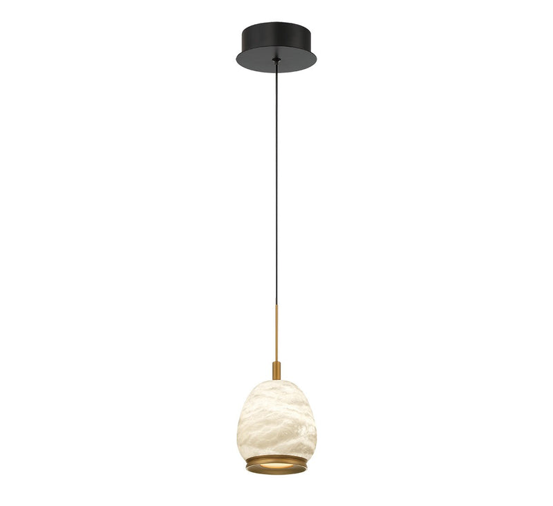 Lib & Co. 12135-02 LED Pendant, Matte Black