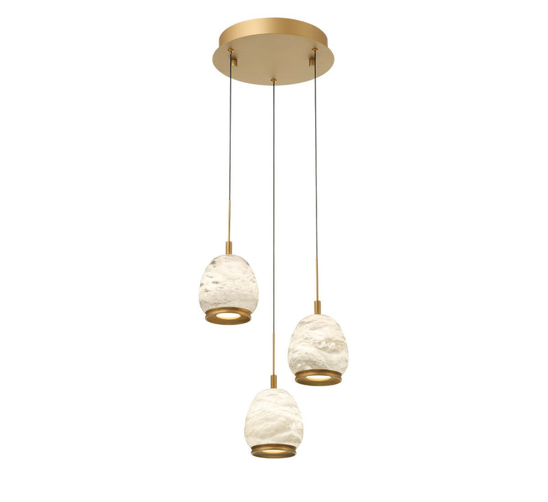 Lib & Co. 12136-030 LED Pendant, Painted Antique Brass