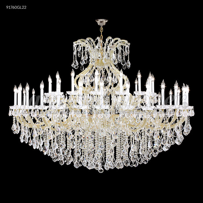 James R. Moder 91760GL22 48 Light Chandelier, Gold Lustre