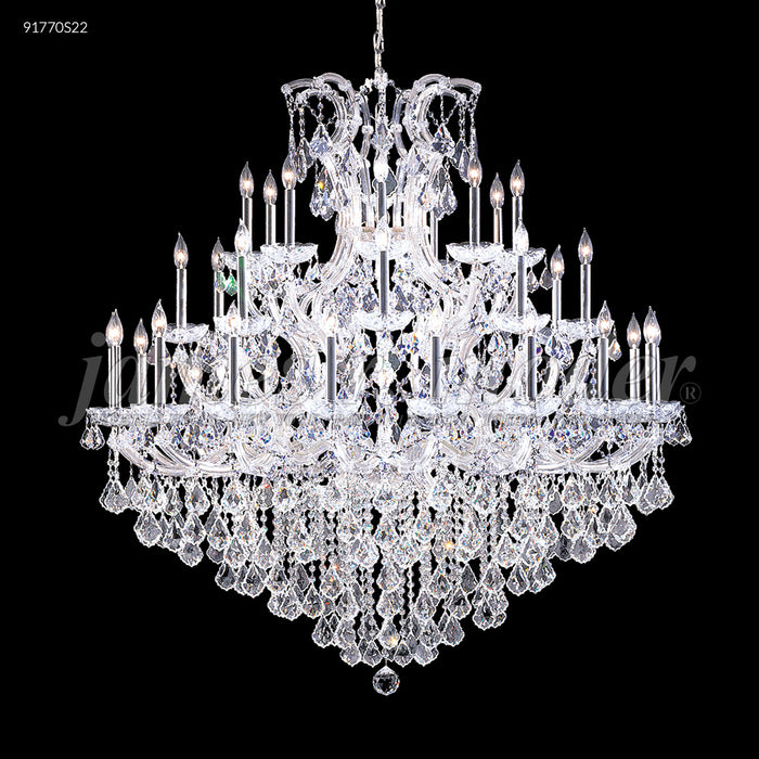 James R. Moder 91770S22 36 Light Chandelier, Silver