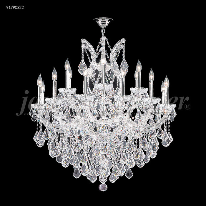 James R. Moder 91790S22 18 Light Chandelier, Silver