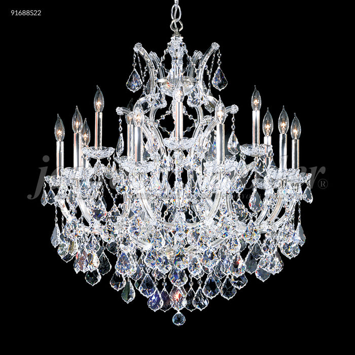 James R. Moder 91688S22 15 Light Chandelier, Silver