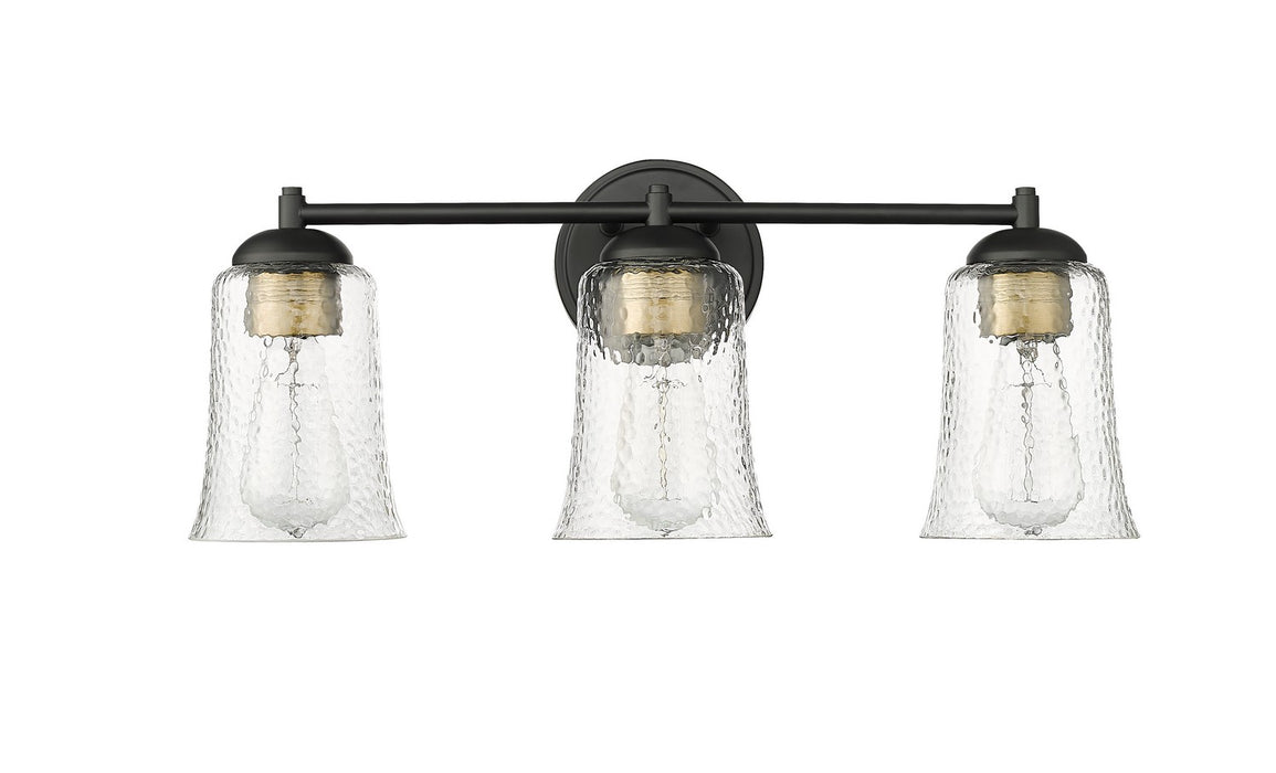 Millennium 10103-MB Three Light Vanity, Matte Black
