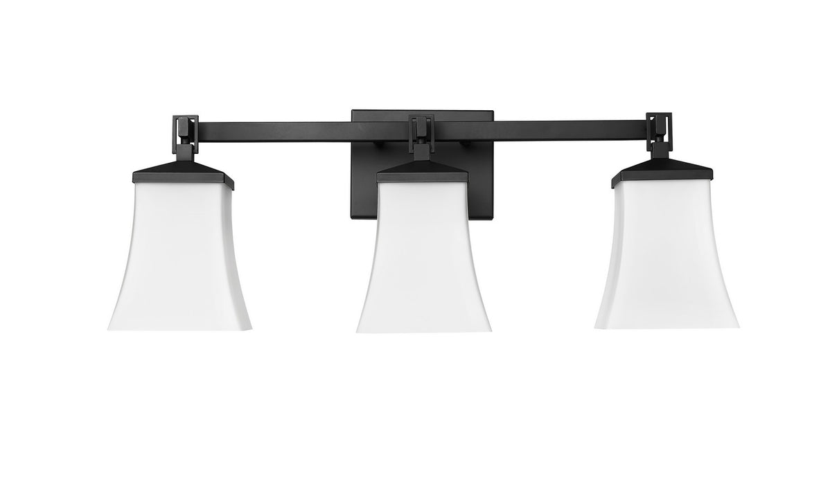 Millennium 10203-MB Three Light Vanity, Matte Black
