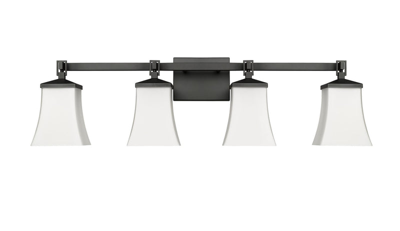 Millennium 10204-MB Four Light Vanity, Matte Black