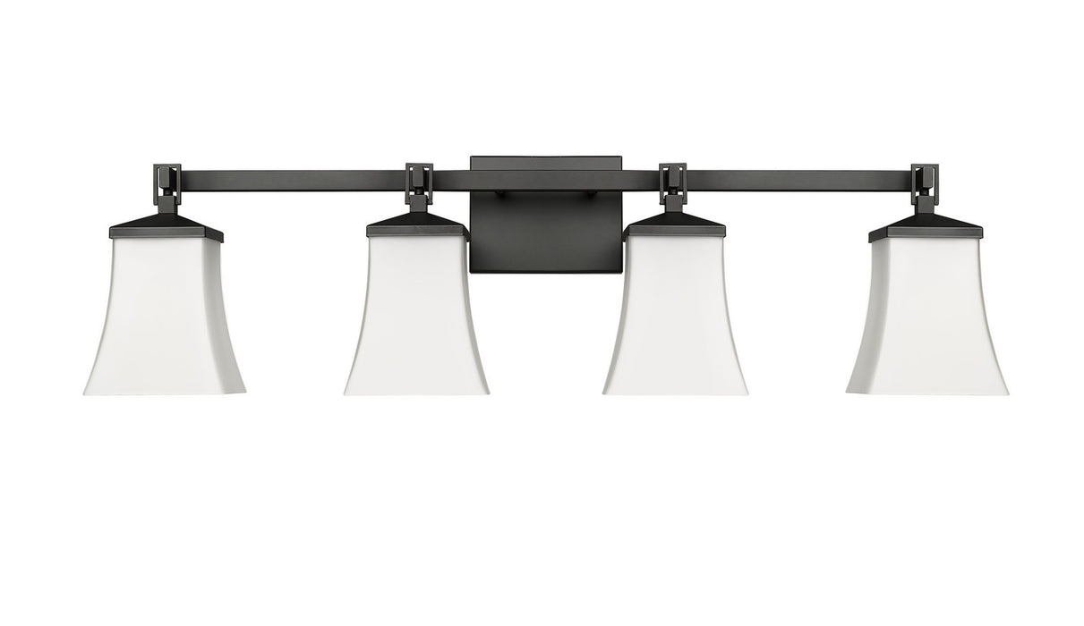 Millennium 10204-MB Four Light Vanity, Matte Black