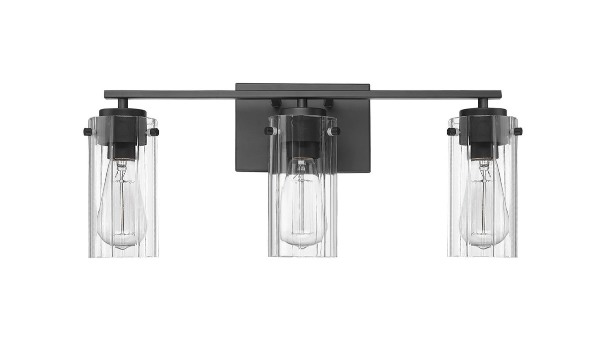 Millennium 10303-MB Three Light Vanity, Matte Black