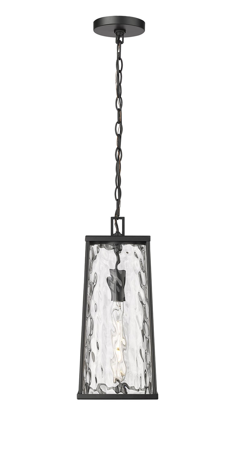 Millennium 10621-PBK One Light Outdoor Hanging Lantern, Powder Coated Black