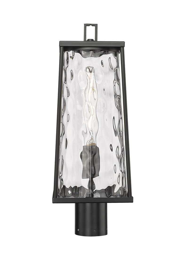Millennium 10631-PBK One Light Outdoor Post Lantern, Powder Coated Black