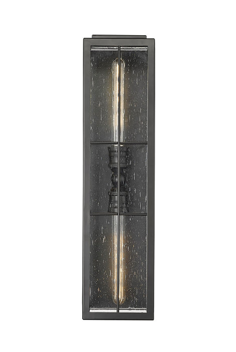 Millennium 10812-PBK Two Light Outdoor Wall Sconce, Powder Coated Black